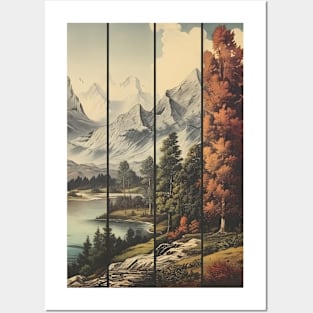 Timeless Views Vintage Aesthetic Art Posters and Art